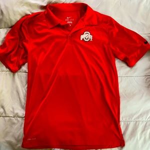 Red Nike dri-fit Ohio State shirt